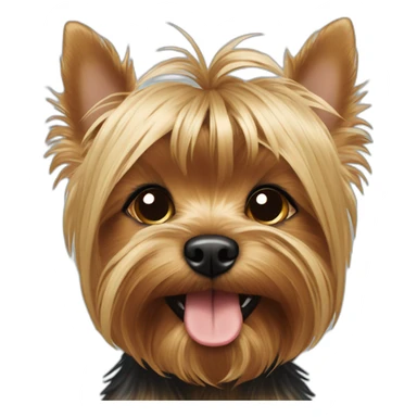 Yorkshire terrier con chupete sticker
