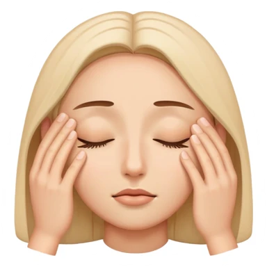 Closing eyes tightly sticker