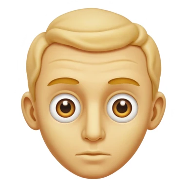 Man with tortelini eyes sticker