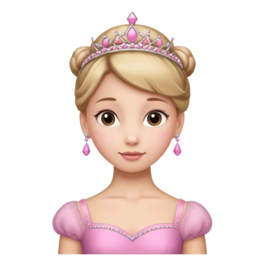ballet bun princes straight pose sticker