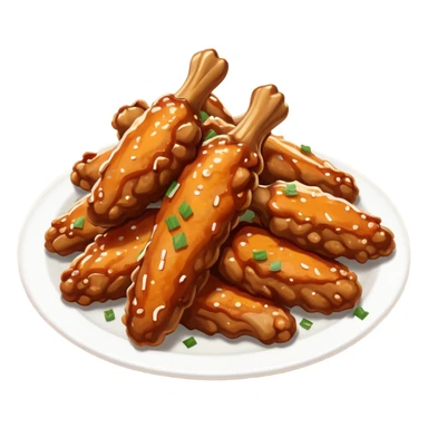 Buffalo garlic parm wing sticker