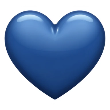 Navy blue heart sticker