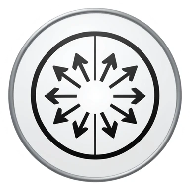 Minimalistic flat vector icon, iOS style, thin black contour on white background. Circular arrows forming a loop with small task board inside. Clean, no text, no shadows sticker