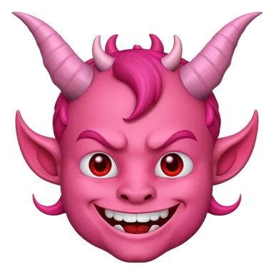Devil emoji but pink 😈 sticker
