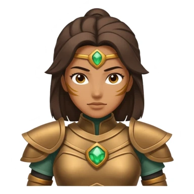 earth bender woman who has powers to shape mold sticker