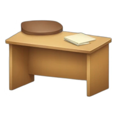 classroom desk from the opposite angle sticker