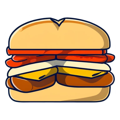 Chick fil a sandwich  sticker