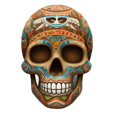 costa rica skull sticker
