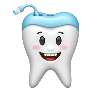 dental floss stick sticker