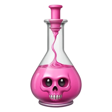 pink poison in a bottle sticker