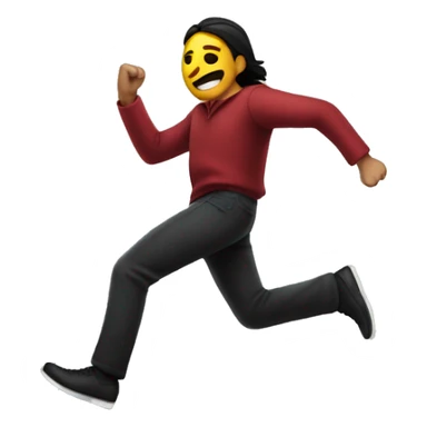 person from mexico running from a thief sticker