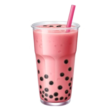 bubble tea made with watermelon juice sticker