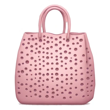 Light pink bag with holes sticker