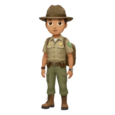 Male Park Ranger sticker