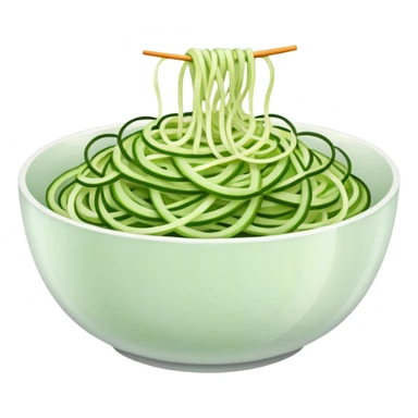 bowl of cucumber noodles sticker