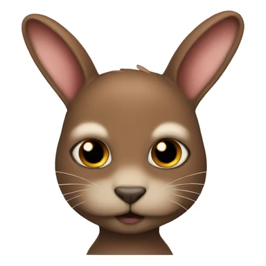 Brown belier bunny  sticker
