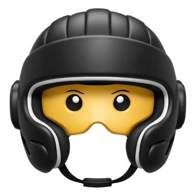 MMA headgear object icon, protective sparring helmet, padded texture, 3D cartoon, mobile game icon style, centered, clean background, no text, no watermark sticker