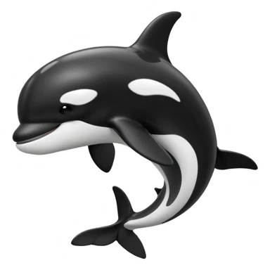 Orca without the eyes sticker