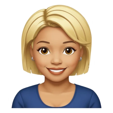 Tionne T-Boz Watkins with short blonde hair sticker