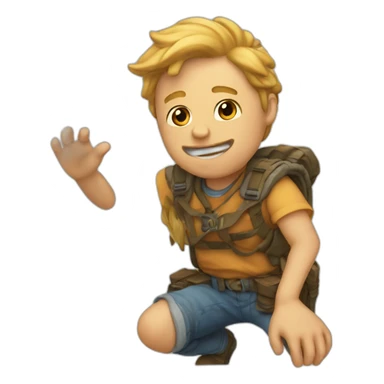 mains en l’air sticker