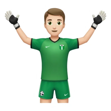 soccer goalkeeper standing arms out wide sticker
