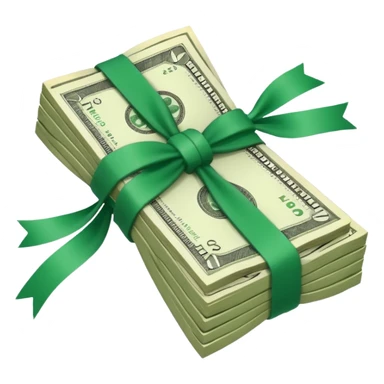 a bundle of money sticker