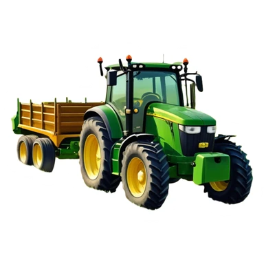 Howard EHD 180 (2019) – Cinematic-realistic John Deere 6155M tractor towing a Howard EHD 180 slasher, its green and yellow frame cutting through thick overgrown paddocks. The bright orange slasher spins rapidly, clearing a wide path of grass as birds scatter into the air, the warm evening light casting long shadows over the farmland. sticker