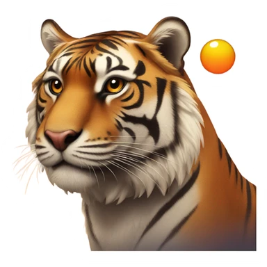 Tiger with rising sun sticker