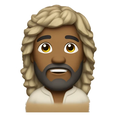 Noah is a biblical figure known for building an ark to save his family and two of every animal from a great flood. Use emojis to represent Noah's story! sticker