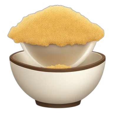 bowl with quinoa and chicken sticker