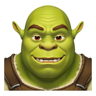 Handsome shrek with impeccable jawline  sticker