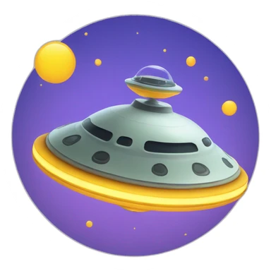 flying saucer sticker