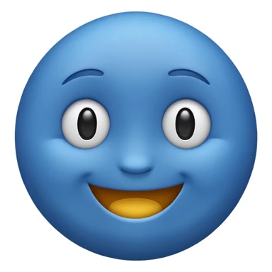make me emoji for my linux start menu i want it blue and take the whole the image (i want it big ) sticker