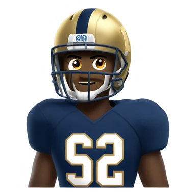  Notre dame football player sticker