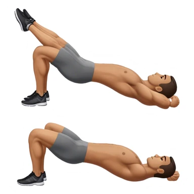 side-view guy weighted glute-bridges sticker