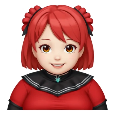 fat kasane teto from vocaloid OBESE sticker