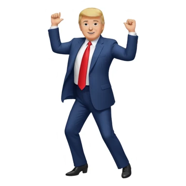 Donald Trump bailando  sticker