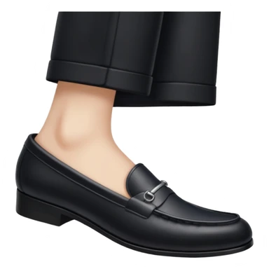 swollen foot inside a loafer that is too small  sticker