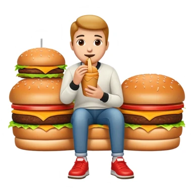 The more McDonald’s you eat the less visible your feet ￼ sticker