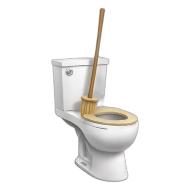 Skibiditoilet with a stick sticker