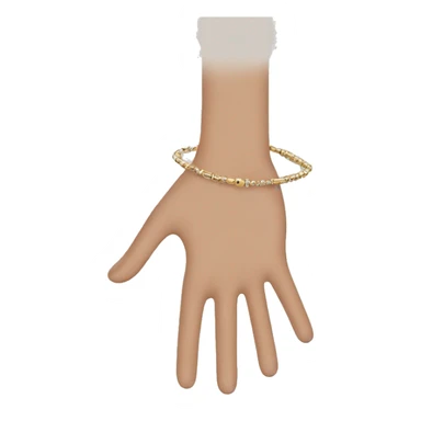 two hands holding with a delicate bracelet each one sticker