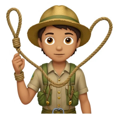 Boy + rope,Jungle Explorers. sticker