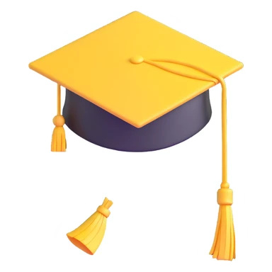 yellow graduation cap sticker