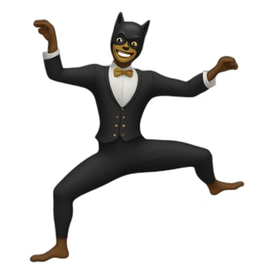 Homme chauve qui danse sticker