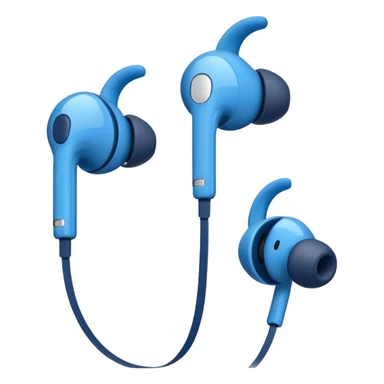 EarPods headphones with a blue color sticker