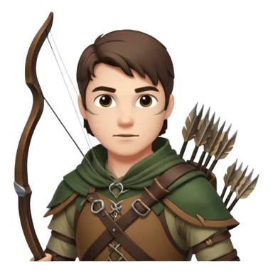 male dnd ranger sticker