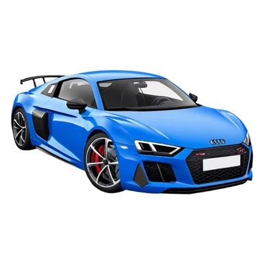Audi R8 - Audi (Model Year: 2022)(Iconic Blue and Black) sticker