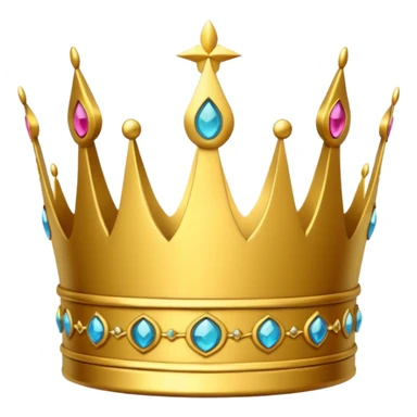 simple crown, no diamands sticker
