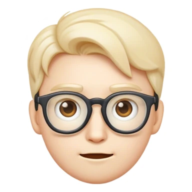 cute nerdy scientific emoji sticker