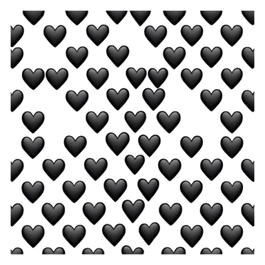 Black and white checkered heart sticker